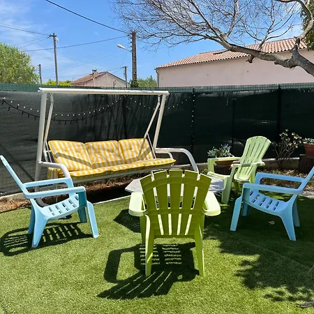 아파트 Perle Rare, F4 Donnant Sur Un Grand Jardin Prive Amenage, Parkings Gratuits, Clim, Calme, Ideal Famille & Pro, 10 Min De La Mer Et Du Centre-Ville, De La Gare Sncf Et Routiere 툴롱